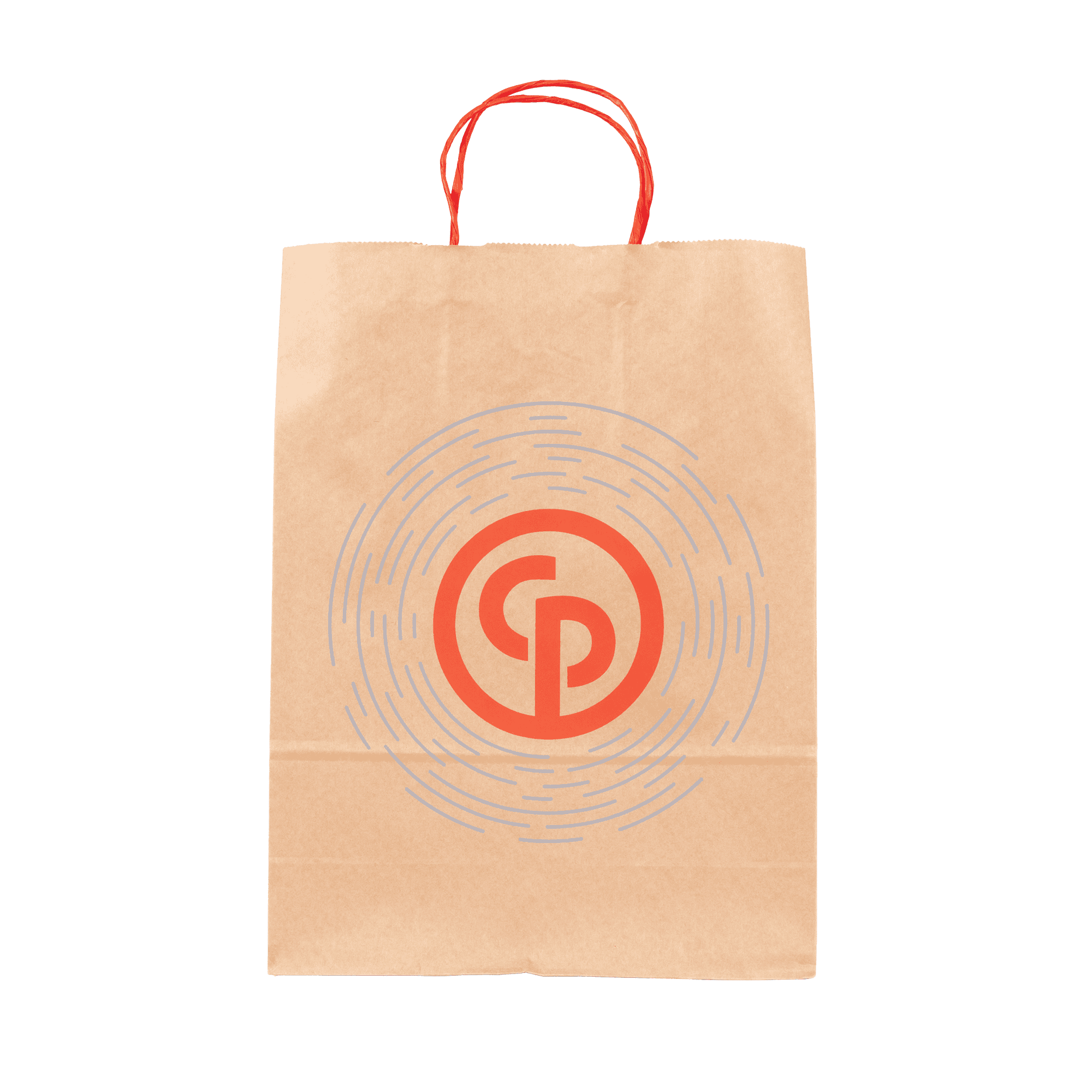 Paperbag with CP logo in Ripples