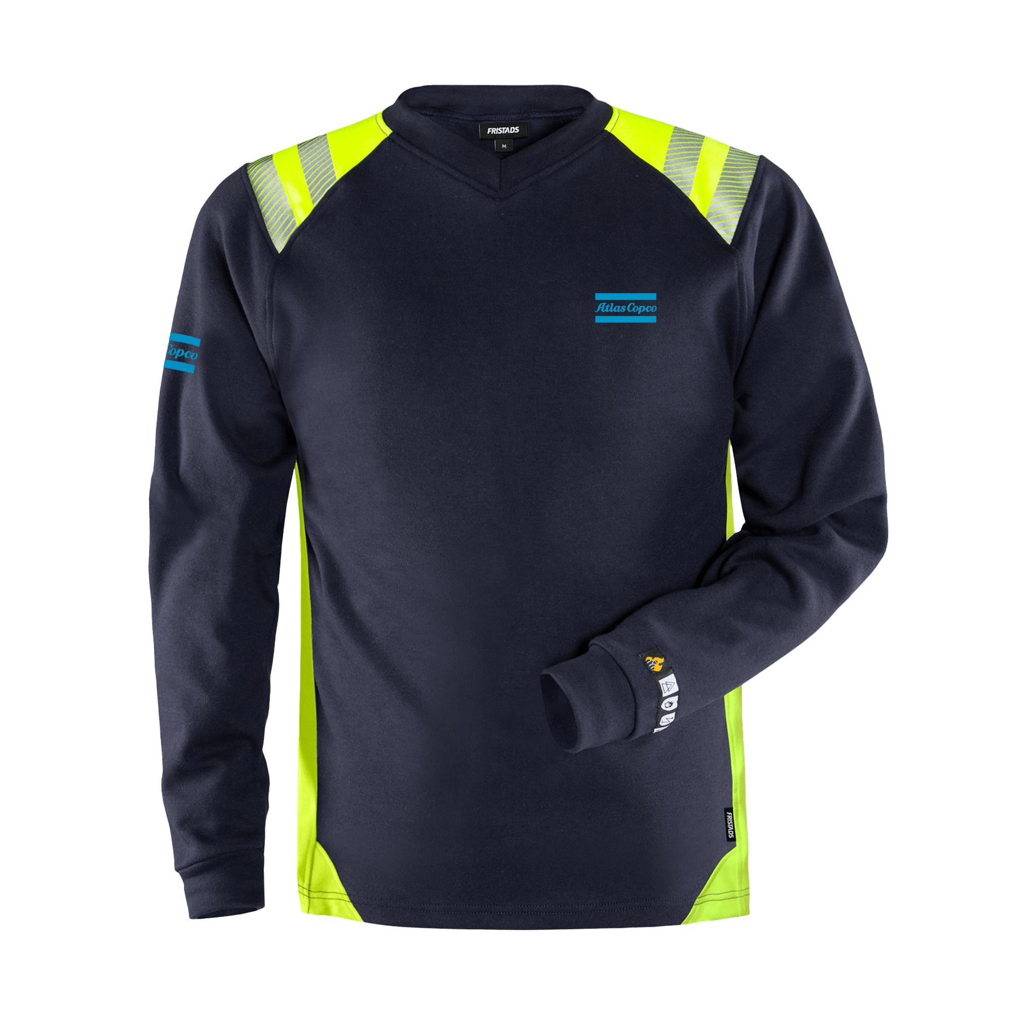 Long sleeve tshirt in blue and reflective details