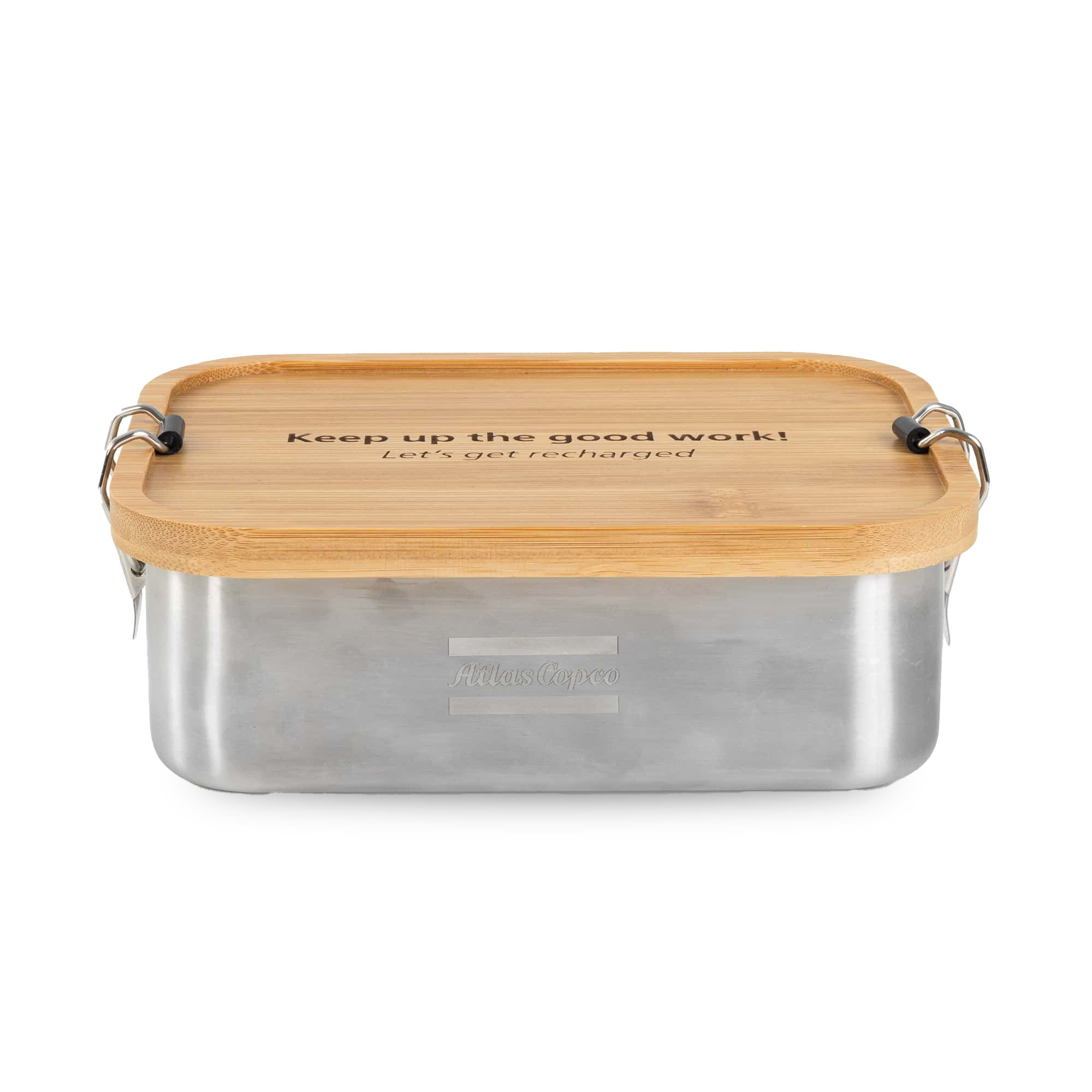 metal lunchbox with wooden lid