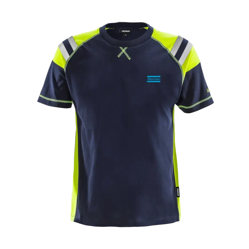 blue tshirt with reflective details