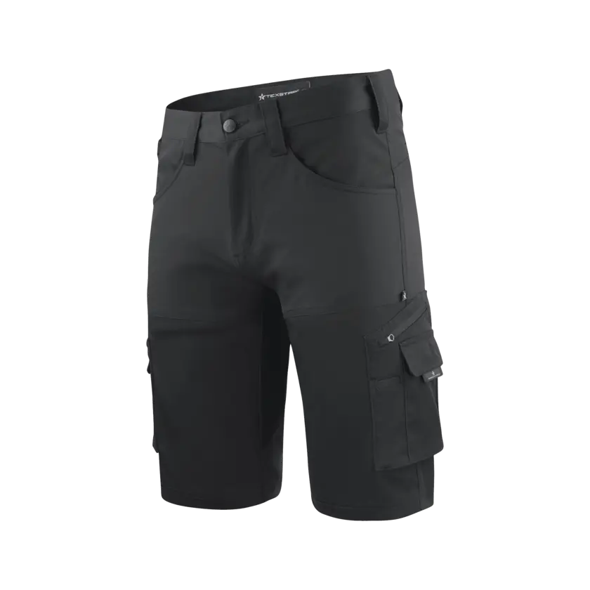Black work shorts side