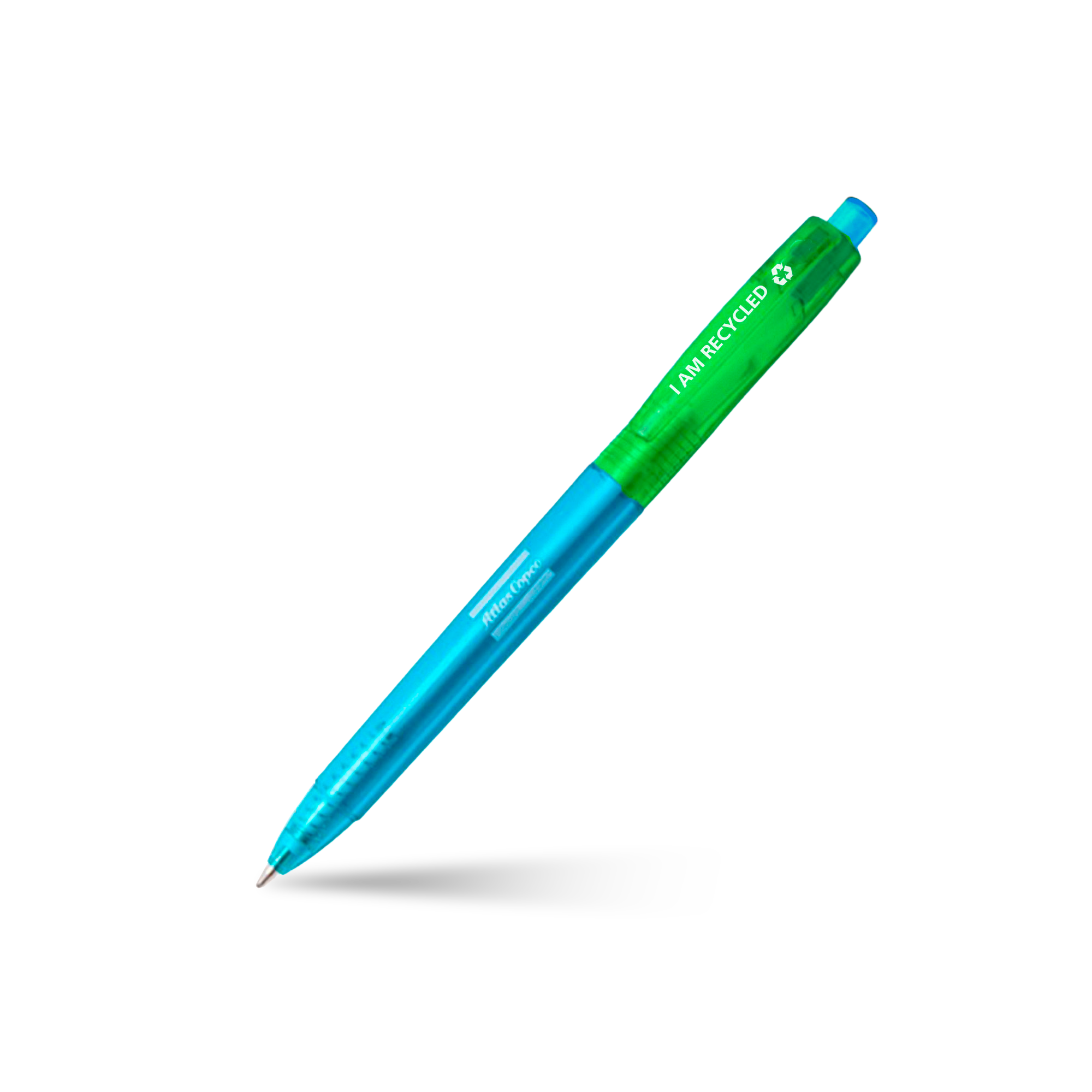 blue and green atlas copco pen