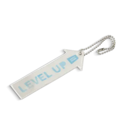 Reflective arrow keyring