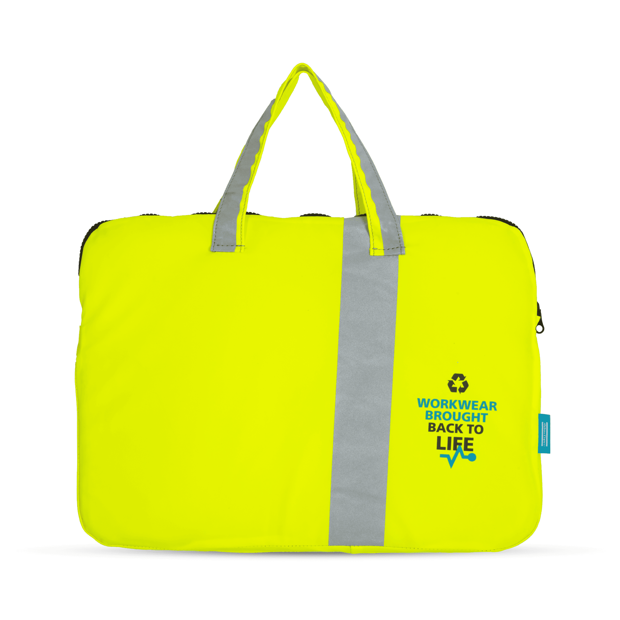 high vis recycled laptop bag