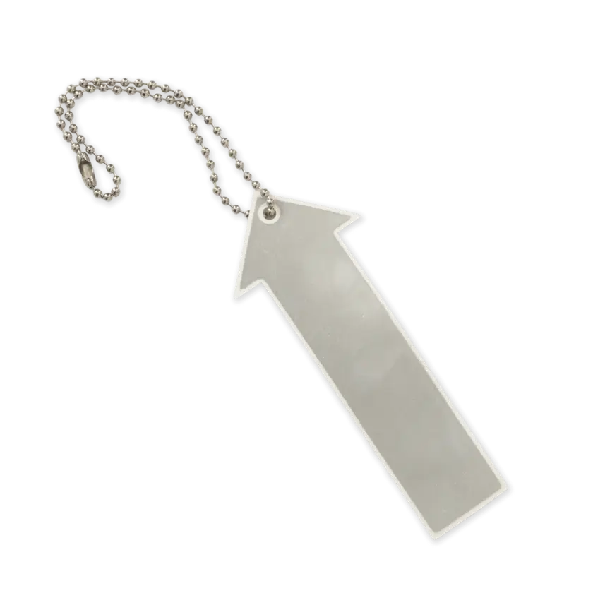 Reflective arrow keyring