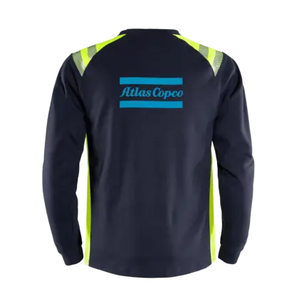 Long sleeve tshirt in blue and reflective details