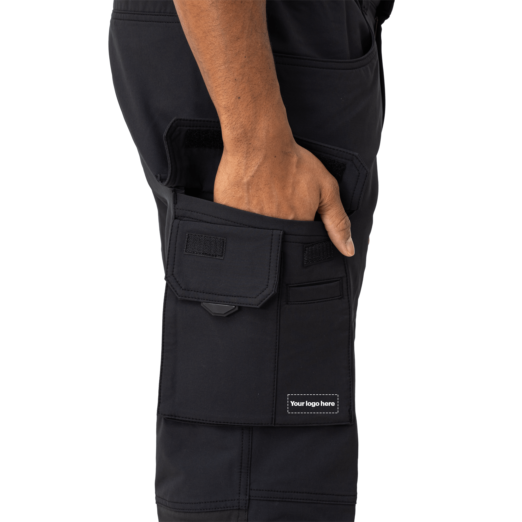 work pants with pocket close up