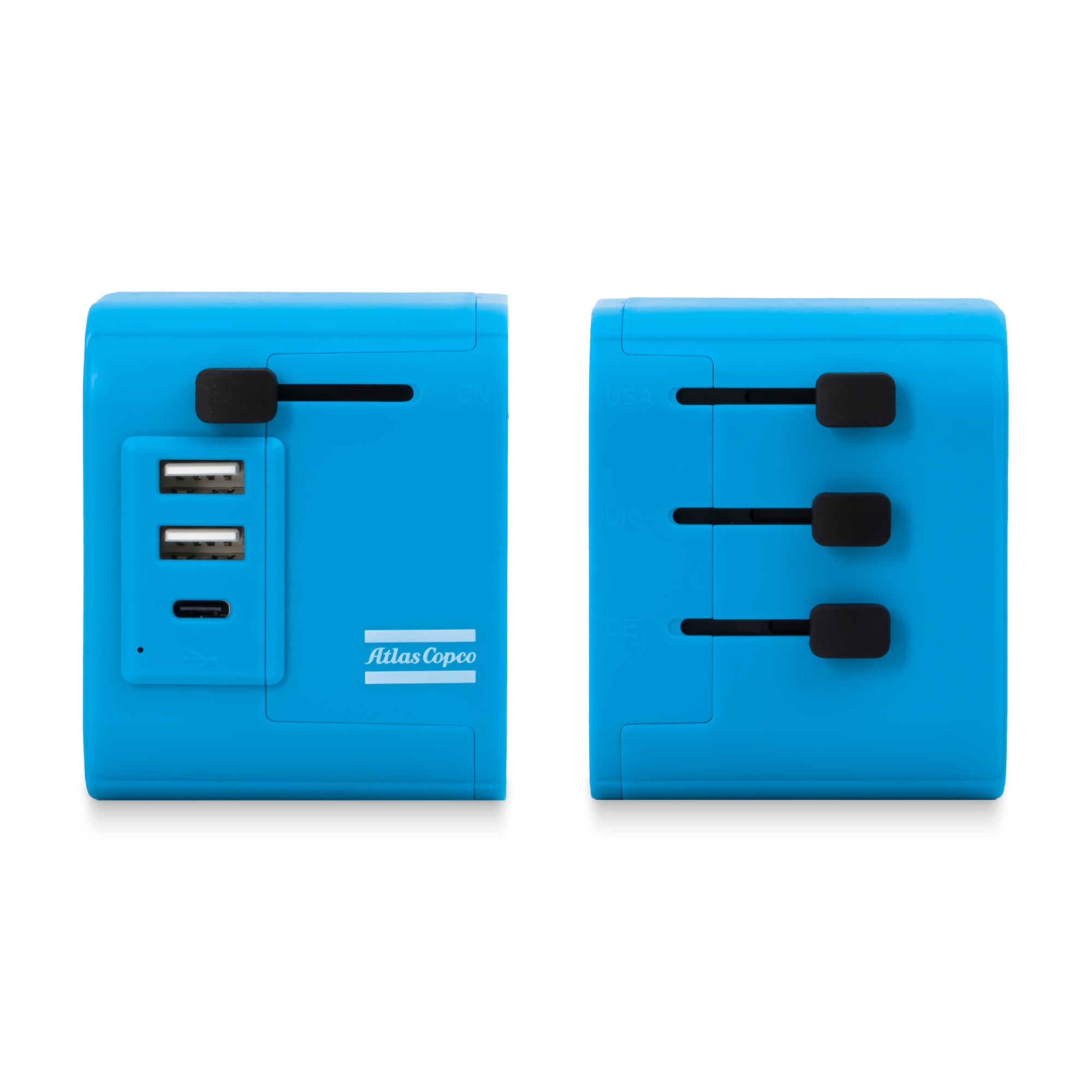 blue atlas copco travel adapter