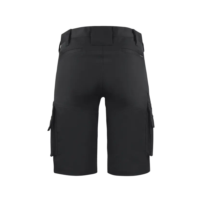 Black work shorts back