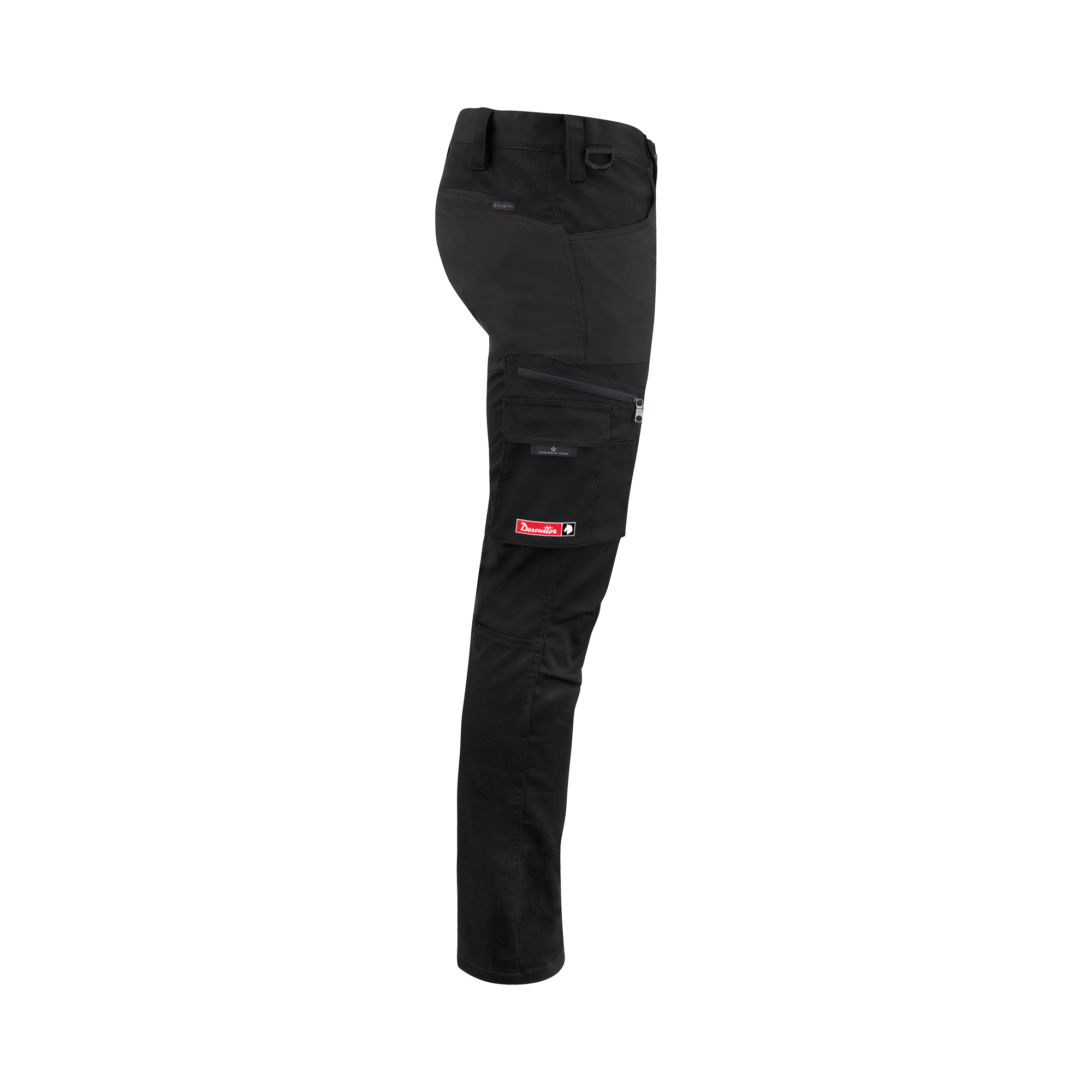 black workpants with logo