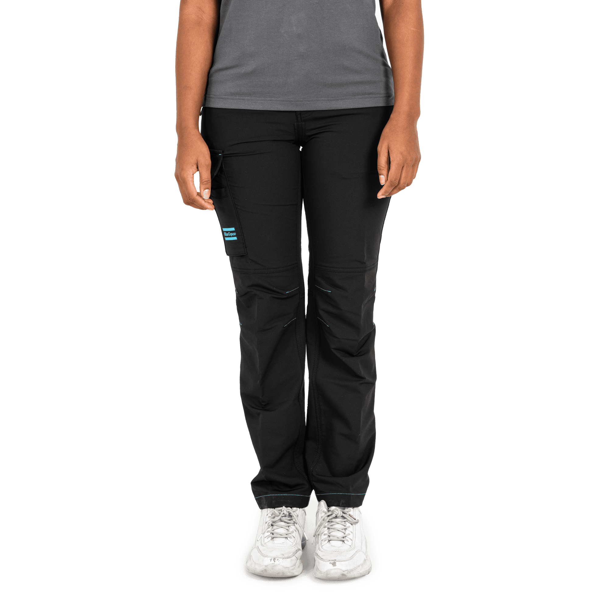 womens black light weight work pants